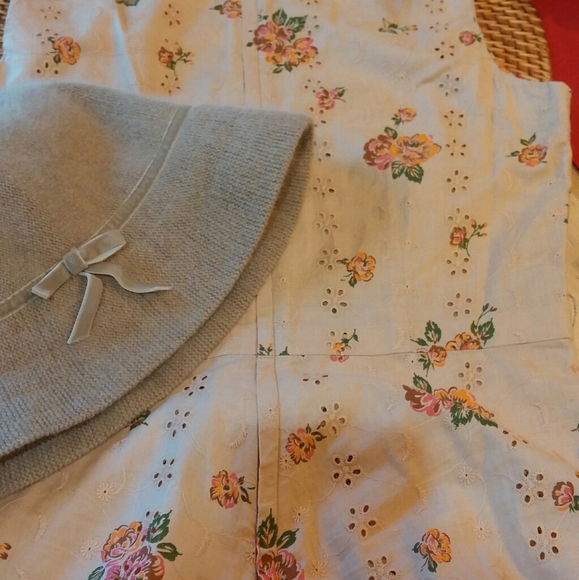 Gifted BOHO floral midi dress peach, with Free scarf and belt - Picture 2 of 10